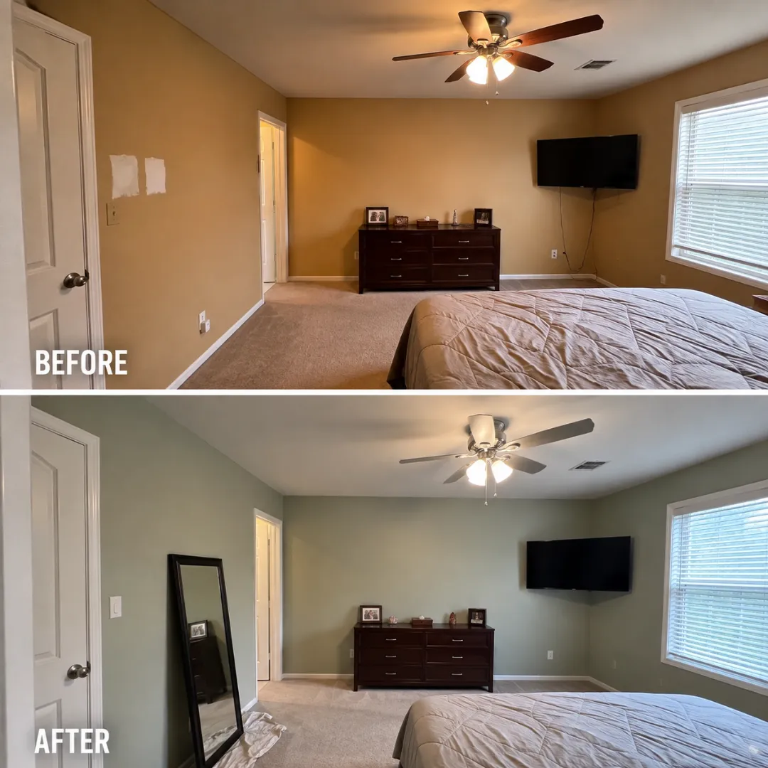 Ceiling removal and painting project by Bellwood Color Craft Painting